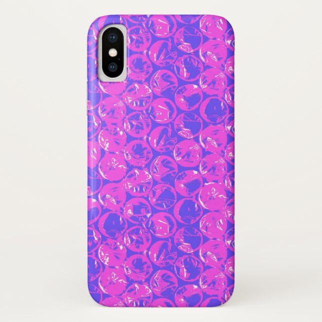 Purple pop art bubble wrap Case-Mate iPhone case (Back)