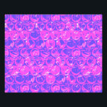 Purple pop art bubble wrap photo print<br><div class="desc">Pop art bubble wrap pattern in blue and purple</div>