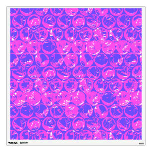 Purple pop art bubble wrap wall sticker