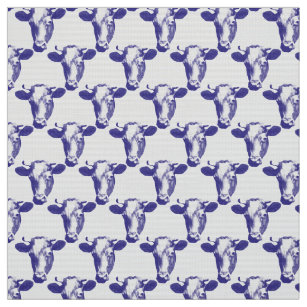 pastel purple cow print kawaii fabric