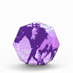 Purple Pop Art Horses Award