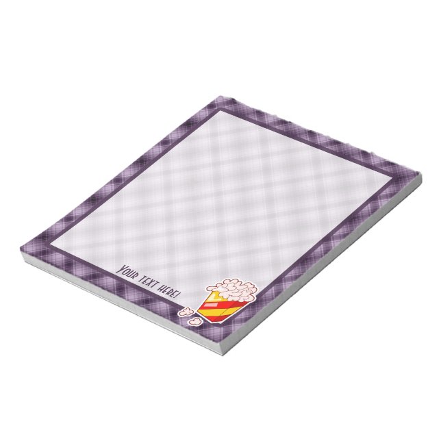 Purple Popcorn Notepad (Rotated)
