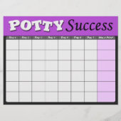 Purple Potty Training Success Charts (Front)
