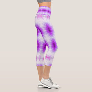 purple pow wow capri leggings