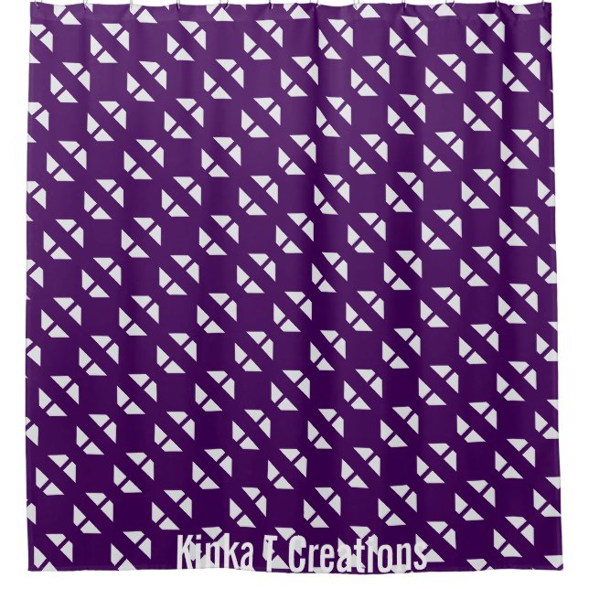 Purple Power  Shower Curtain (Front)
