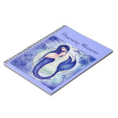 Purple pregnancy mermaid memory book by Renee (Left Side)