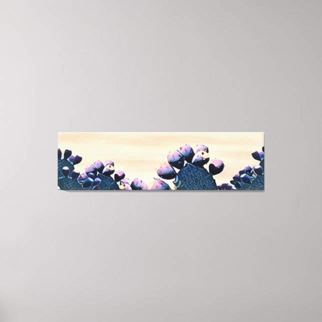 Purple Prickly Pear Canvas Print (Front)