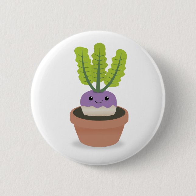 Purple Prince turnip Button (Front)