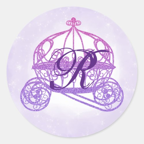 Purple Princess Carriage Stickers