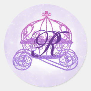 Purple Princess Carriage Stickers