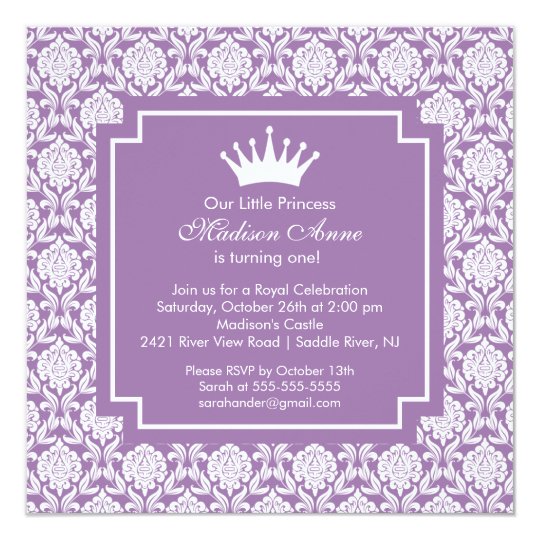 Crown Birthday Invitations 9