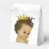 Purple Princess Ethnic Princess Baby Shower Favor Box