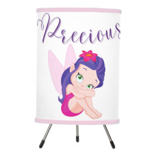 Purple Princess Fairy Tripod Lamp