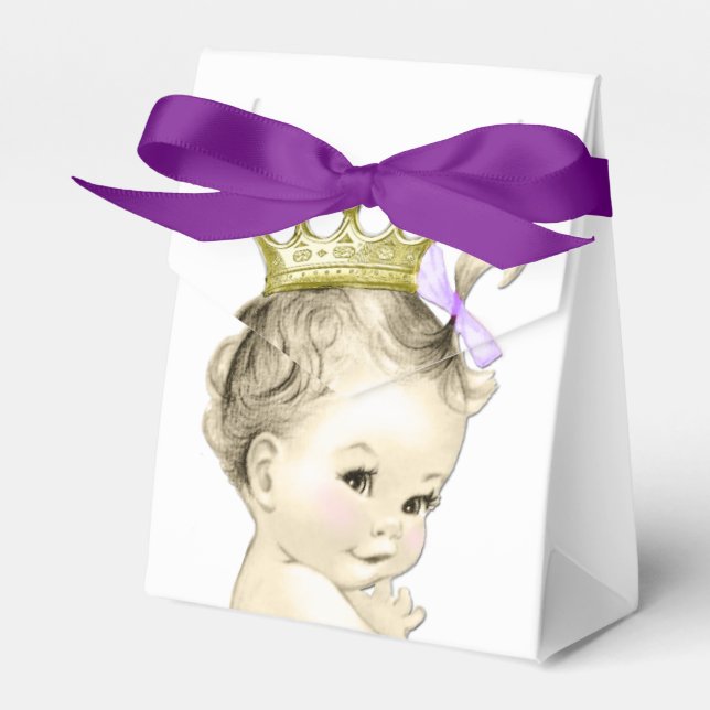 Purple Princess Favor Box (Front Side)