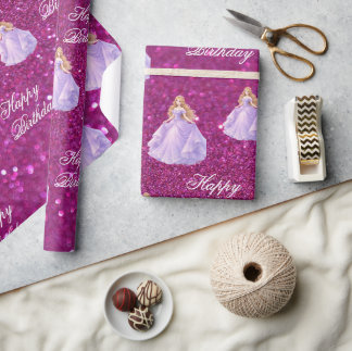 Purple Princess  Wrapping Paper