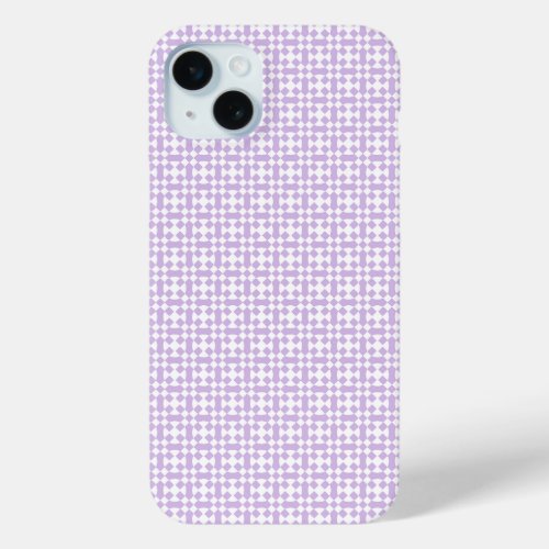 Purple Print iPhone 15 Plus Case