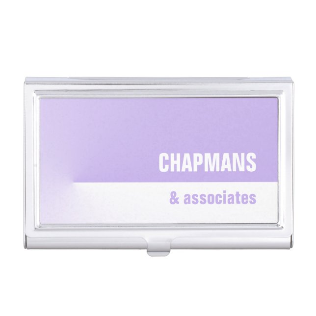 Purple Pro Business Card Case (Front)