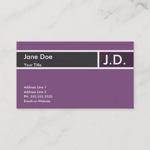 purple professional : business card templates