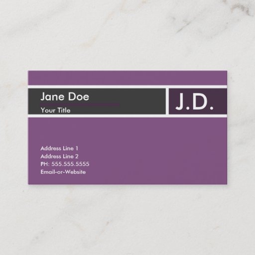 Customizable purple professional : business card templates