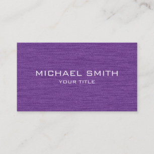 Purple Professional Business Card