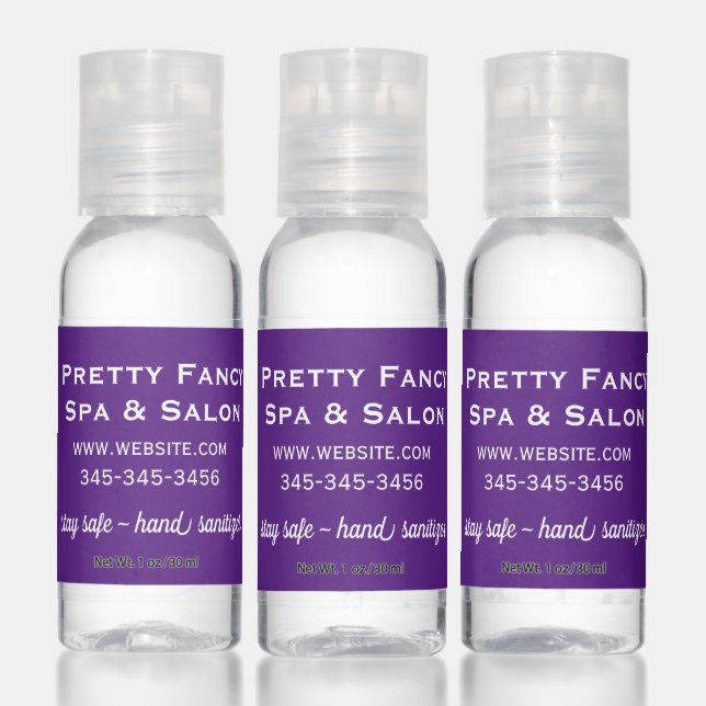Purple Promotional Business Hand Sanitizer (Set)