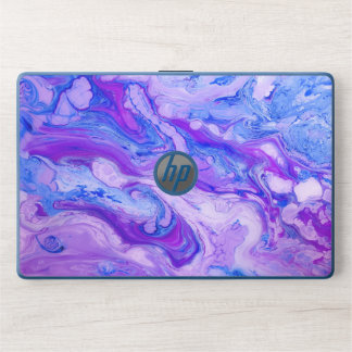 purple psychedelic liquid HP laptop skin