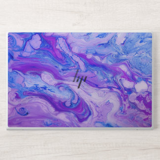 purple psychedelic liquid HP laptop skin