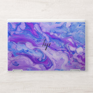 purple psychedelic liquid HP laptop skin