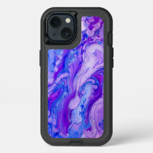 purple psychedelic liquid iPhone 13 case