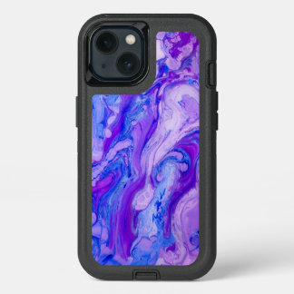 purple psychedelic liquid iPhone 13 case