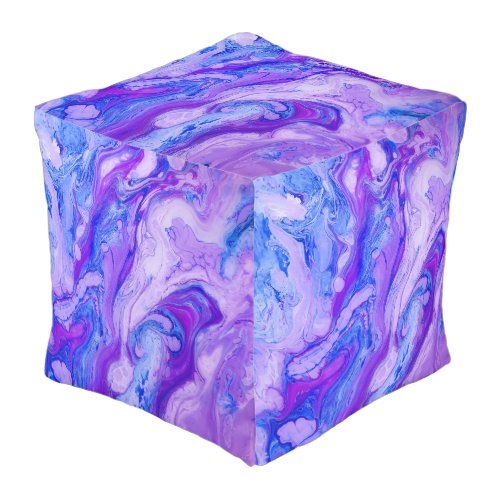 purple psychedelic liquid pouf