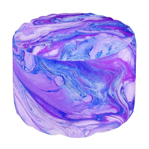purple psychedelic liquid pouf