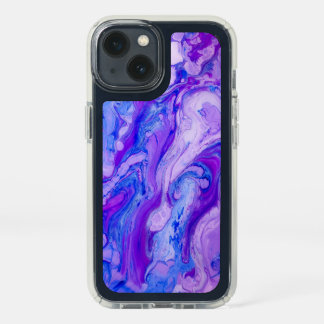 purple psychedelic liquid speck iPhone 13 case