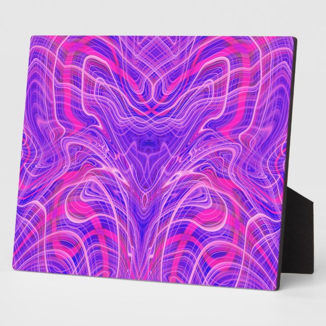 Purple psychedelic pattern plaque (Side)