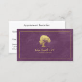 Purple Psychologist Personal Counselor Appointment (Front/Back)