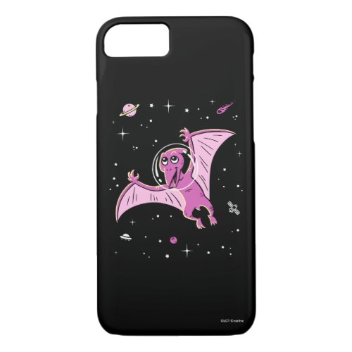 Purple Pterodactyl Dinos In Space iPhone 87 Case