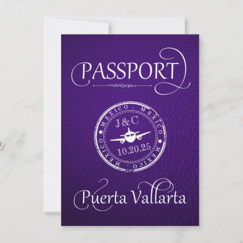 Purple Puerta Vallarta Save The Date