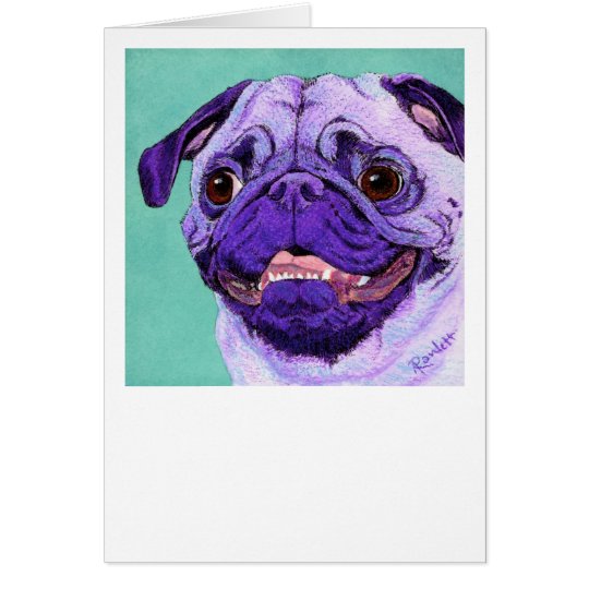 Purple Pug Card
