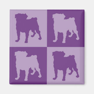 Purple Pugs Magnets