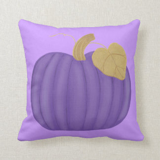 Purple Pumpkin Gold Leaf Pillows