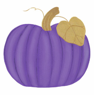 Purple Pumpkin Halloween Ornament