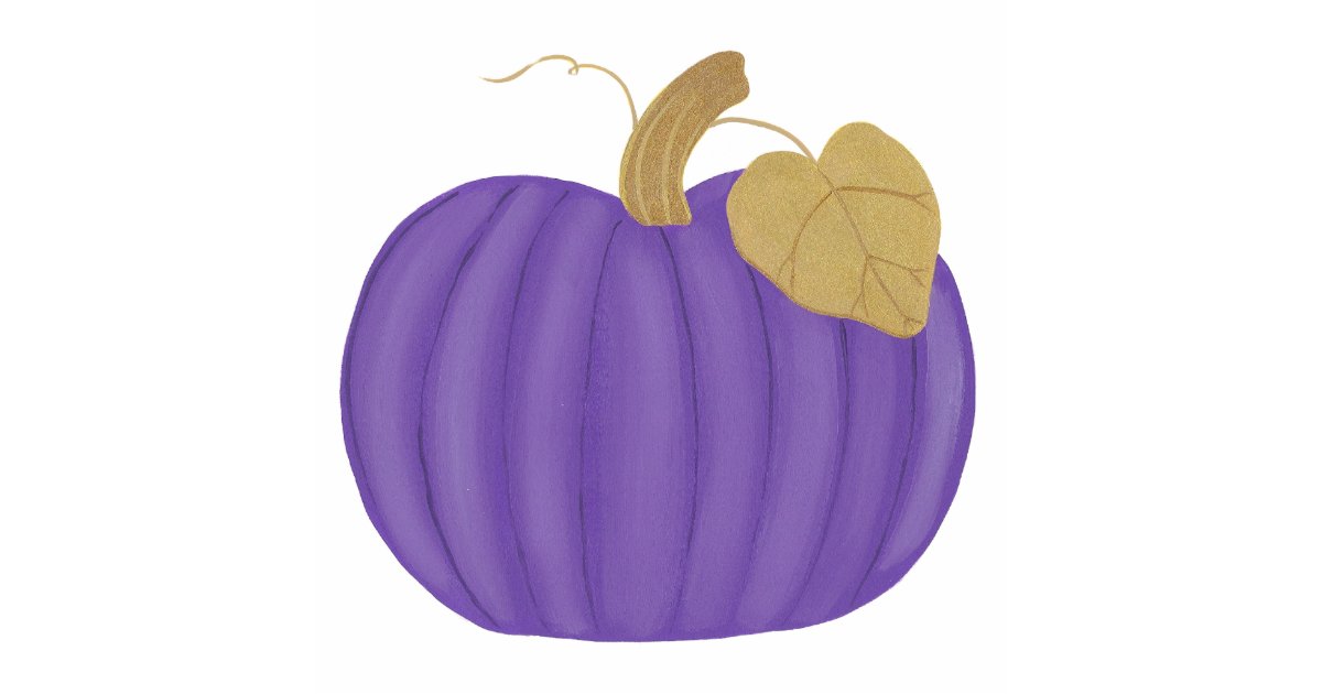 Purple Pumpkin Halloween Ornament | Zazzle.com