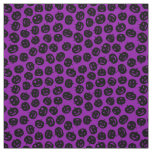 Purple Pumpkin Happy Halloween Modern Fabric