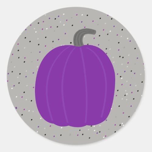 Purple Pumpkin Sticker