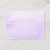 Purple Pumpkins Baby Shower Book Request Business Card (Back)