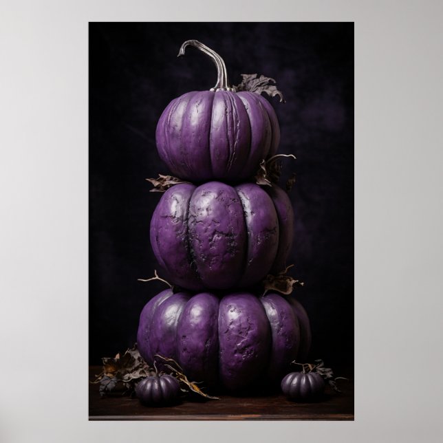 Purple Pumpkins Stacked Poster (Front)