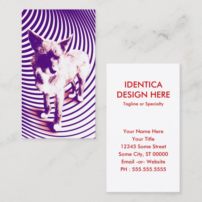 purple pups business card (Front/Back)
