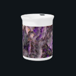 Purple quartz drink pitcher<br><div class="desc">modern purple quartz granite surface</div>
