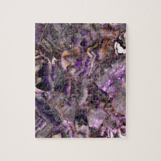 Purple quartz jigsaw puzzle (Vertical)