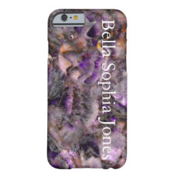 Purple Quartz -monogrammed Barely There iPhone 6 Case